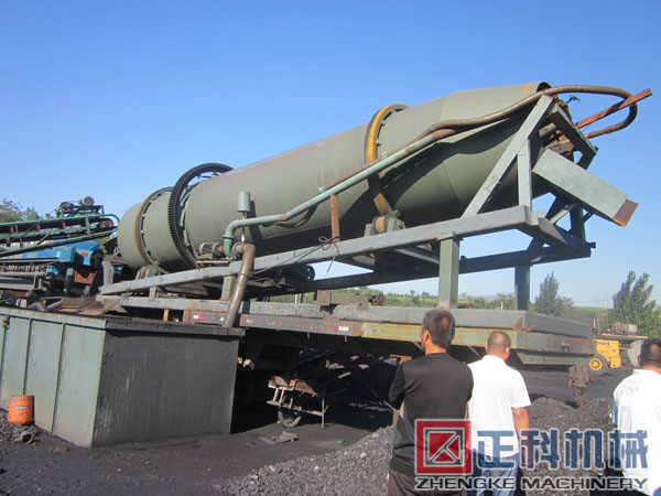 滾筒洗煤機現場